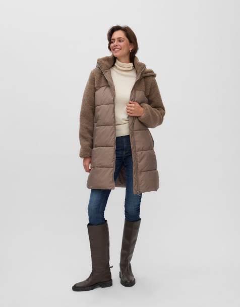 Vero Moda abrigo en color nogal - view 1