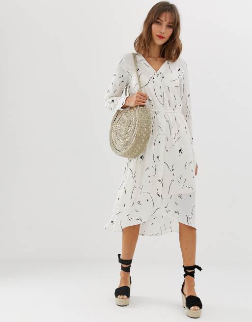 Vero Moda abstract printed shirt dress ASOS Vero Moda abstract printed shirt dress ASOS