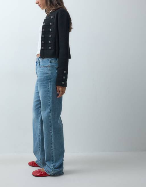 Vero Moda Allison mid rise straight leg jeans in light blue denim, 2 of 5