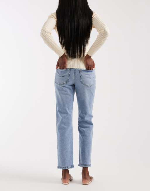 Vero Moda - Amara - Jeans elasticizzati dritti alla caviglia lavaggio azzurro, 2 di 5