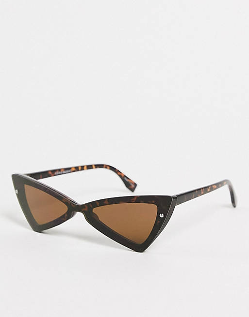Vero Moda angular sunglasses in brown tortoiseshell