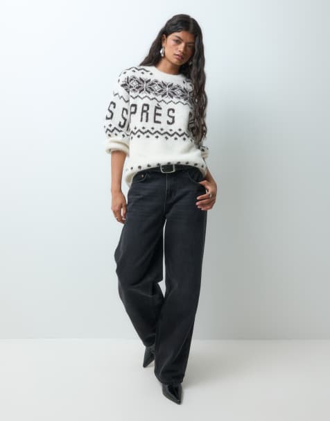Vero Moda 'Apres Ski' fairisle jumper in cream - view 1