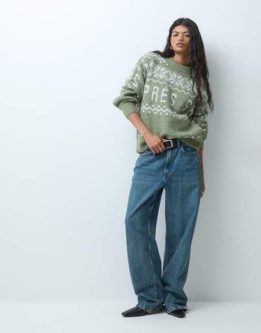 Vero Moda 'Apres Ski' pull jacquard vert, 2 de 5