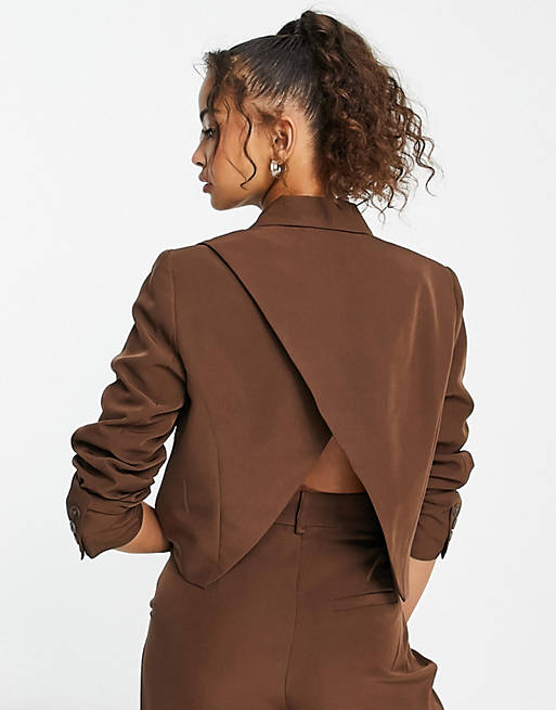 COS Tailleur brun style classique Mode tumes Tailleurs 