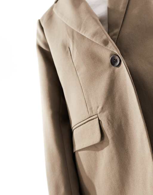 Vero Moda – Aware – Brun figursydd kavaj, 2 av 4