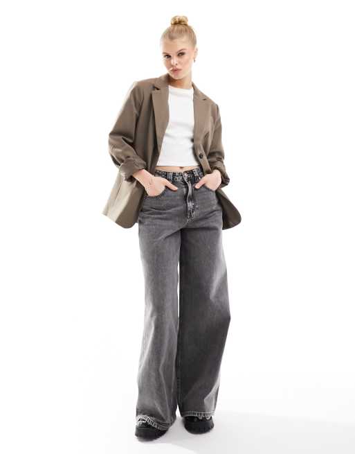 Vero Moda – Aware – Brun figursydd kavaj, 3 av 4