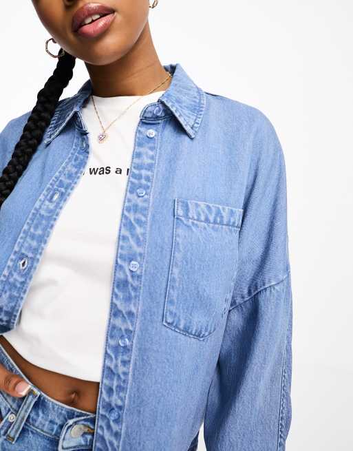 Vero moda 2025 denim shirt