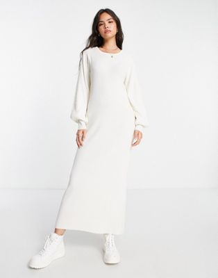 Vero Moda Aware knitted maxi dresss in cream - ASOS Price Checker