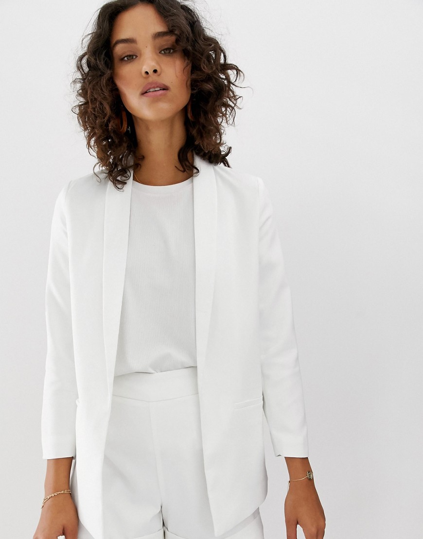Vero Moda aware oversized blazer-White