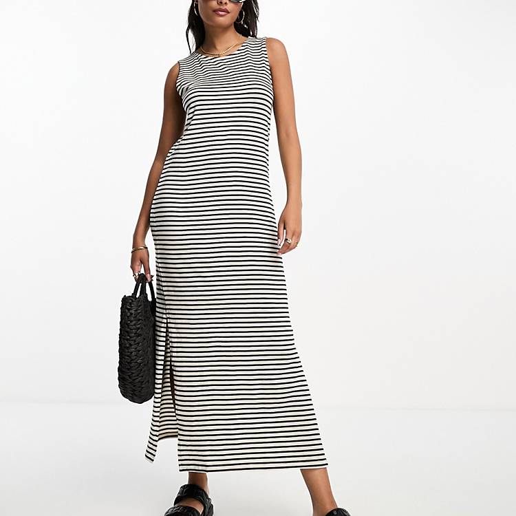 akademisk stewardesse Let at læse MultiscaleconsultingShops | Vero Moda Aware sleeveless maxi dress in mono  stripe | Versace Jeans Couture b28018 homme bleu
