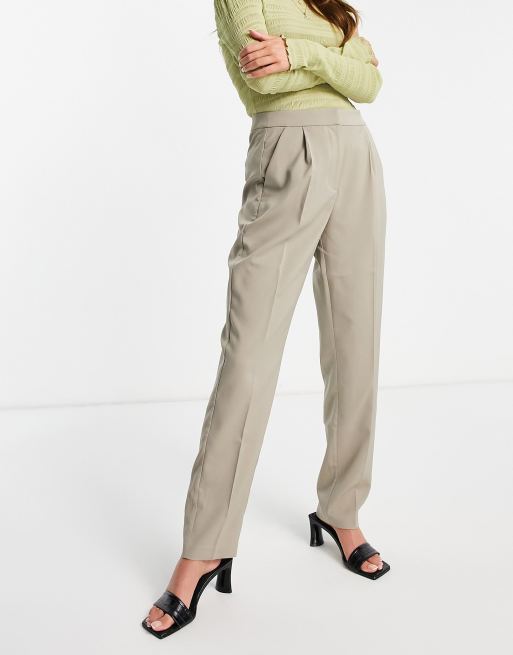 Vero Moda AWARE slim tapered pants co-ord in camel, 2 of 4