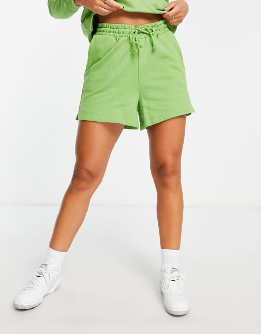 Olive best sale sweat shorts