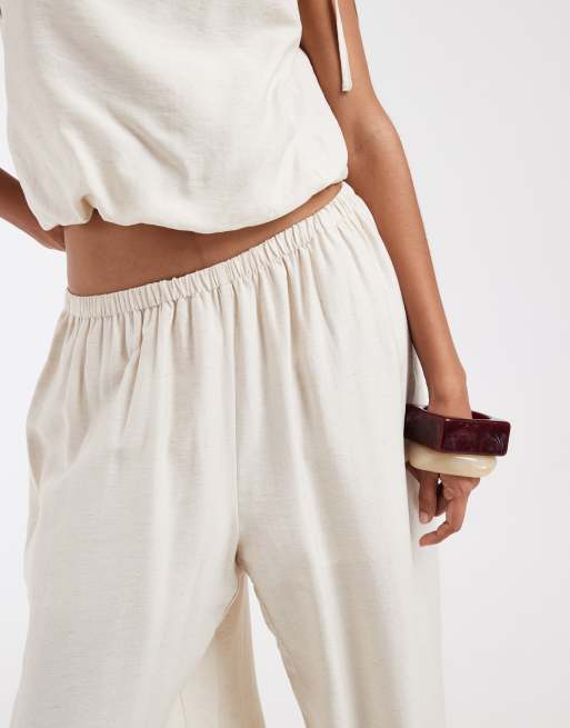 Vero Moda – Ballonhose in Cremeweiß mit Knöcheldetail, Kombiteil, 4 von 5