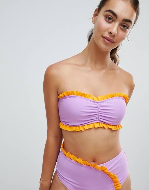 Vero Moda - Bandeau-bikinitop met ruches