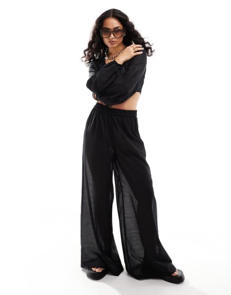 Vero Moda beach pants in black (part of a set) - view 1
