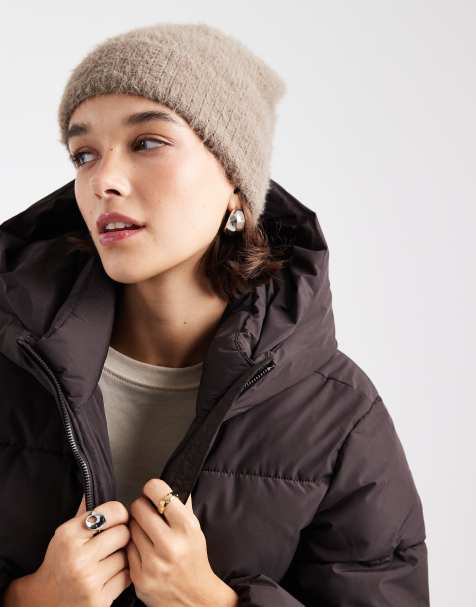 Vero Moda – Beige, supermjuk, fluffig mössa - view 1