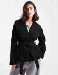 [Vero Moda] Vero Moda belted short formal jacket in black XL Black