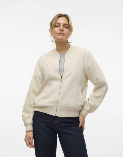Vero Moda – Beżowa kurtka bomberka - view 1