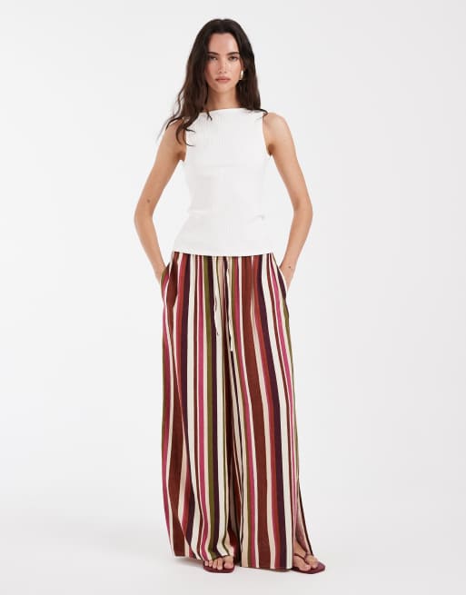Vero Moda – Biały dżersejowy top prążkowany bez rękawów z dekoltem w łódkę, 2 z 4