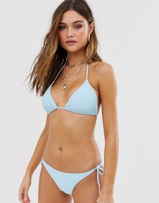 Vero Moda – Bikiniöverdel i trekantsmodell-Blå