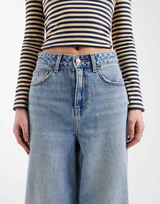 Vero Moda – Billie – Barrel-Jeans aus Denim in hellblauer Waschung mit hohem Bund, 5 von 5
