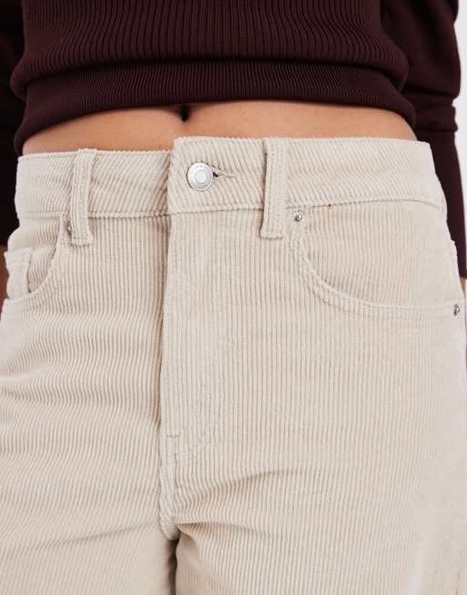 Vero Moda Billie barrel leg corduroybroek in oatmeal, 2 van 5
