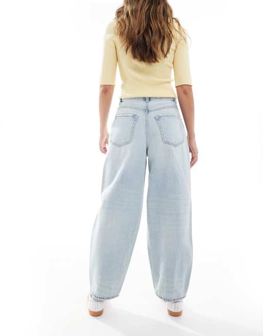Vero Moda – Billie – Jasnoniebieskie jeansy z baryłkowymi nogawkami, 3 z 5