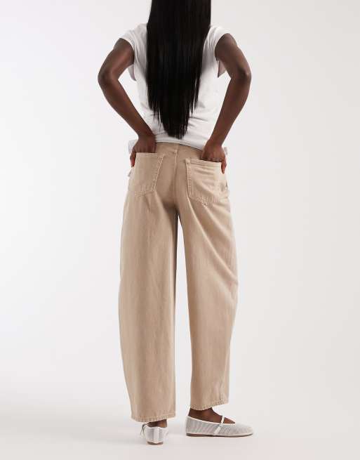Vero Moda - Billie - Jean bouffant à taille haute - Vison, 2 de 5