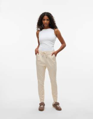 Vero Moda - Bimssteinfarbene Hose-Bunt