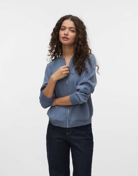 Vero Moda - Blå bomber-jakke - view 1