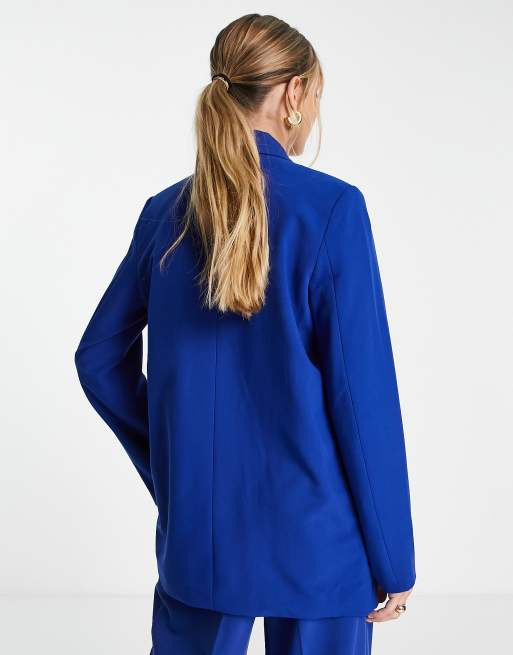 Vero Moda - Blazer de costume ajusté à double boutonnage - Bleu de cobalt, 2 de 4