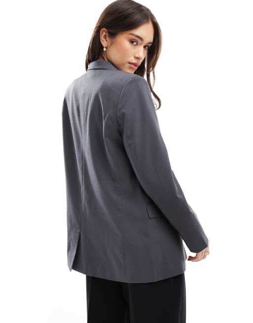 Vero Moda - Blazer d'ensemble ajusté - Gris, 3 de 4