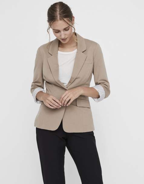 Vero Moda blazer i creme - view 1
