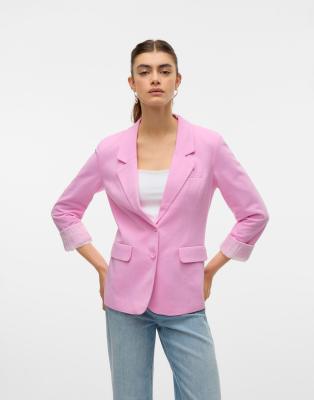 Vero Moda - Blazer in Bonbonrosa-Rot