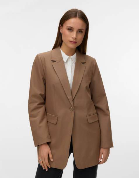 Vero Moda - Blazer in chocoladebruin - view 1