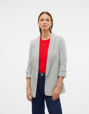 Vero Moda - Blazer in Hellgrau meliert