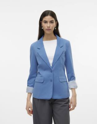 Vero Moda - Blazer in Krontaubenblau