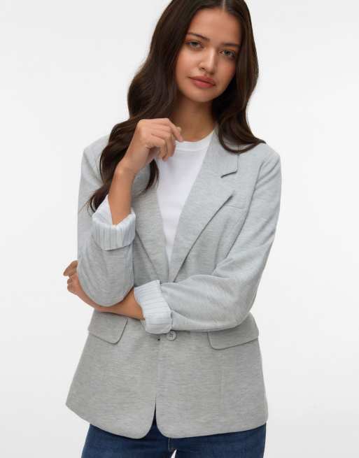 Vero Moda - Blazer in lichtgrijs, 3 van 6