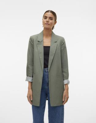 Vero Moda - Blazer in Lorbeerkranz-Grün