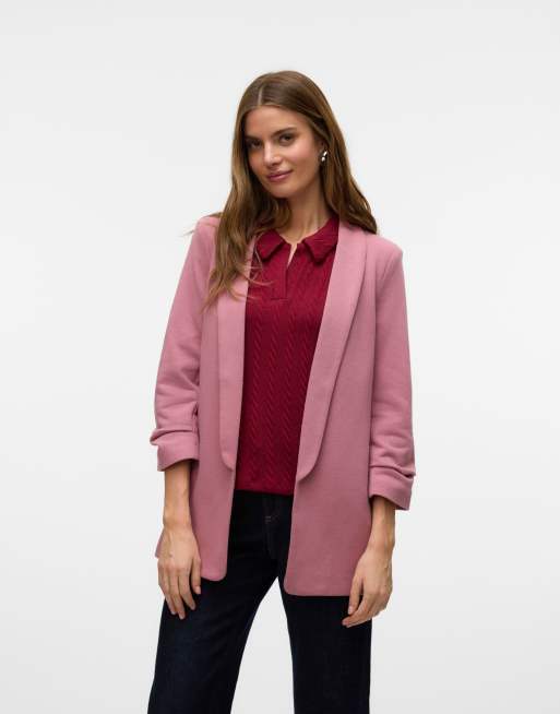 Vero Moda – Blazer in Nostalgie-Rosa
