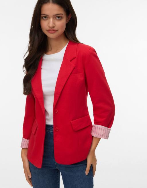 Vero Moda – Blazer in Rot, 3 von 6