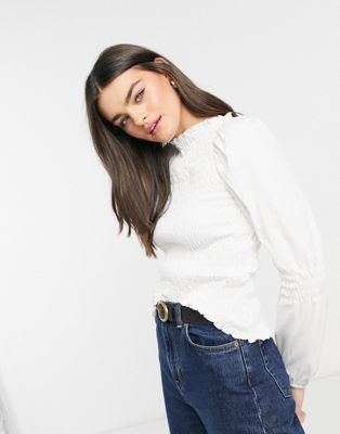 Chemises et blouses Vero Moda - Blouse smockée - Blanc