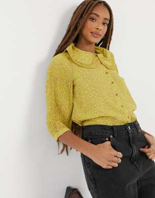 vero moda yellow top