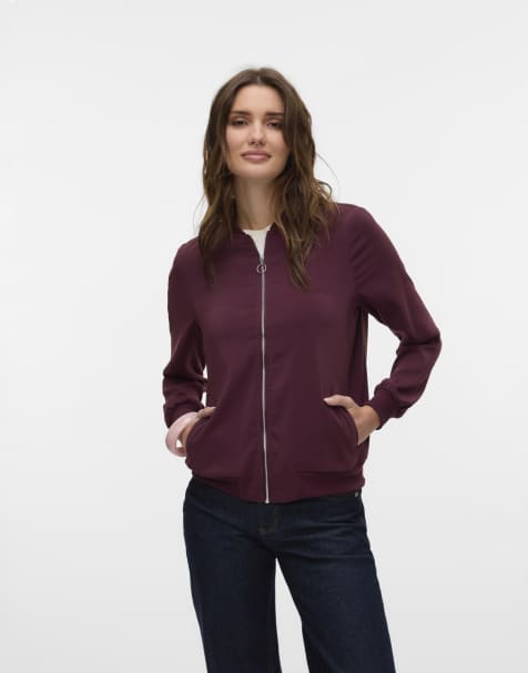 Vero Moda Bomber jacket in winetasting - view 1