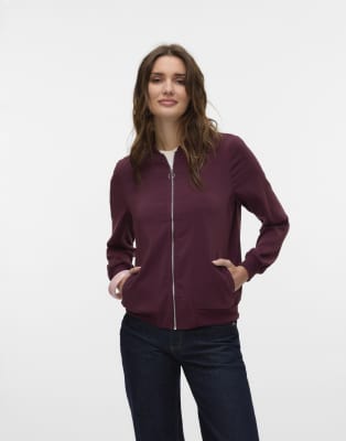 Vero Moda - Bomber - Lie-de-vin-Rouge