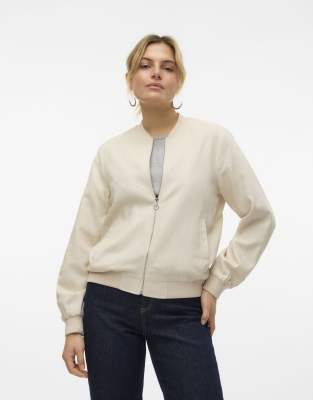 Vero Moda - Bomberjacke in Hellbeige-Neutral