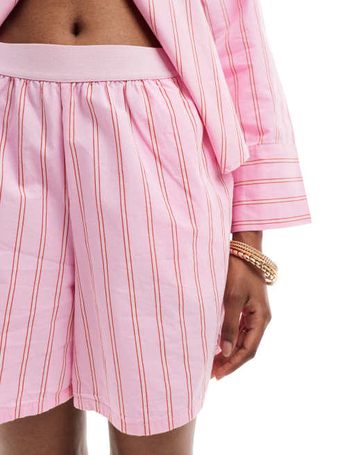 Vero Moda boxer shorts in pink stripes - part of a set, 5 of 5