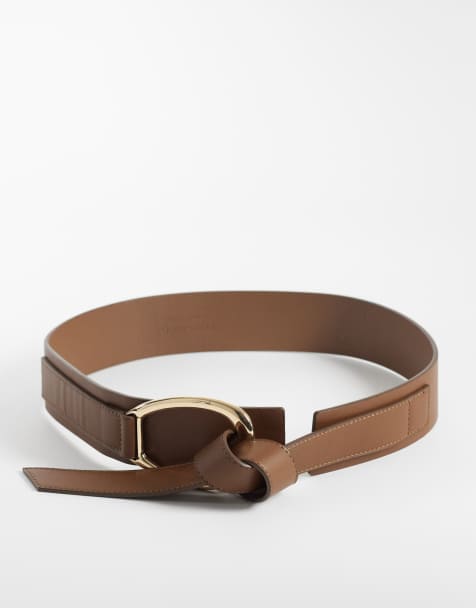 Vero Moda – Brązowy, wyrazisty pasek z wiązaniem - view 1