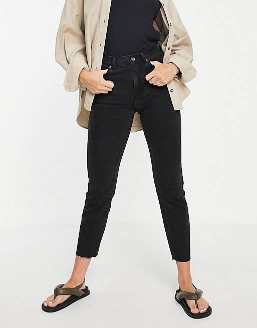 Vero Moda Brenda cotton blend jeans in black - BLACK