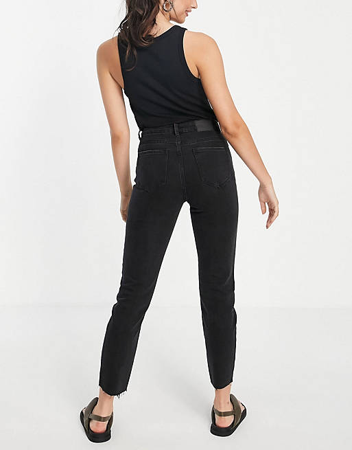 Women Vero Moda Brenda organic cotton blend jeans in black 